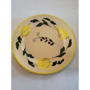 inca ware Hand Painted Beautiful Fruit Theme Plate